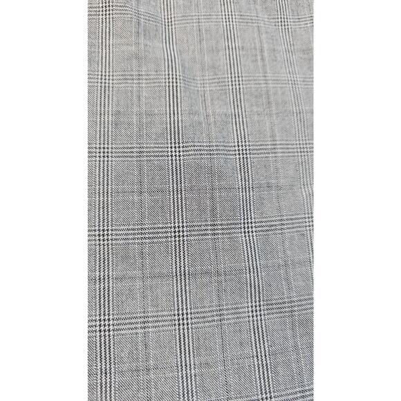 Hugo boss grey plaid pants 38 x 34 proffesional career trousers flat front EUC - Picture 3 of 9